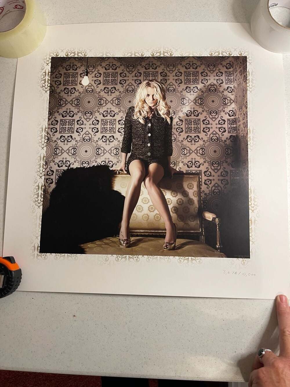 Britney Spears Femme Fatale Limited Edition Lithograph Print number 3,676/10,000